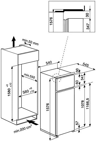 Hotpoint T 16 A2 D/HA Intégré 240L A++ Blanc réfrigérateur-congélateur - Réfrigérateurs-congélateurs (240 L, SN-ST, 2,5 kg/24h, A++, Nouvelle zone compartiment, Blanc)