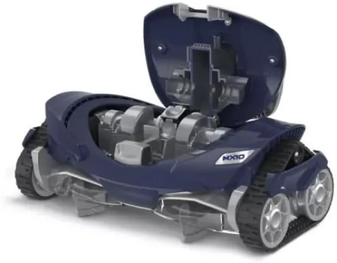 MX 10 Robot Piscine hydraulique - Bleu, Turbo aspiration, Système de navigation pré-programmé X-Drive