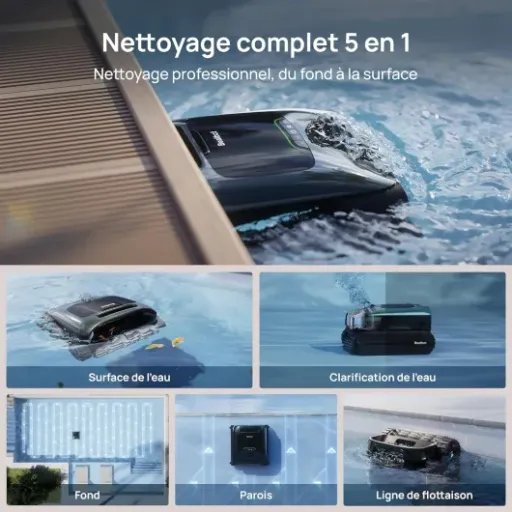 Test AquaSense 2 Pro : le robot piscine qui promet un nettoyage complet