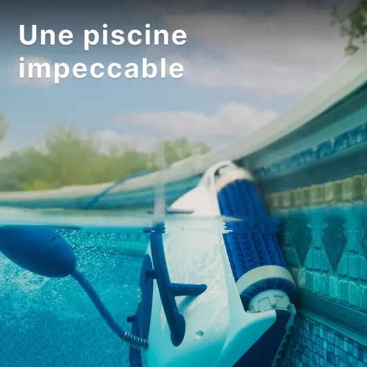 Pool UP Robot Nettoyeur électrique avec Fil pour Piscines Hors-Sol jusqu'à 8 mètres de Longueur - Nettoyage des parois - Économie d'énergie