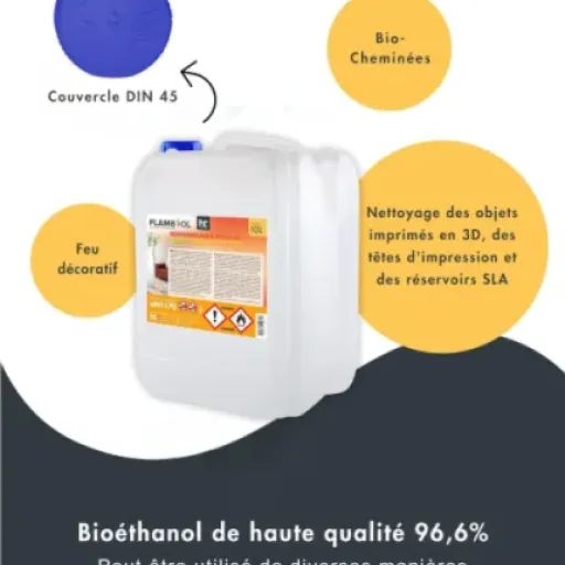 Test Höfer Chemie Bioéthanol 96,6% Premium : Le carburant propre pour vos soirées d'hiver