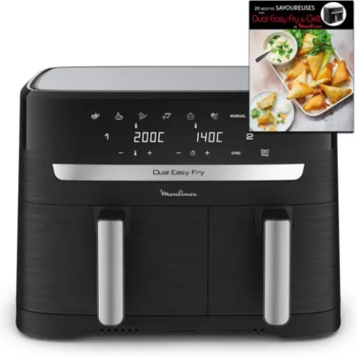 Test Moulinex Air Fryer : Double compartiment pour une cuisson simultanée