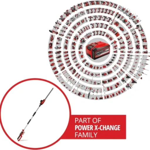 Test Einhell GC-HH 18/45 Li T-Solo : Le taille-haie télescopique qui fait le job