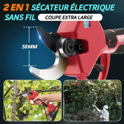 Test Sécateur Électrique Sans Fil MuatCtarom : Un outil qui fait le job pour le jardinage en hauteur