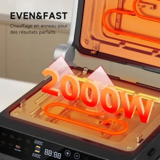 Test AMAZHEF Grill électrique : le tout-en-un qui passe presque partout