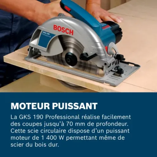 Test Bosch Professional GKS 190 : la scie circulaire qui ne chôme pas