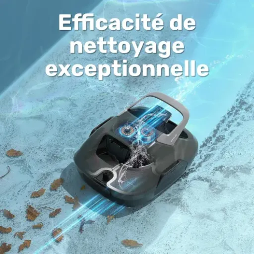 Test Robot de Piscine Gosvor : le nettoyeur sans fil qui fait le job sans chichis