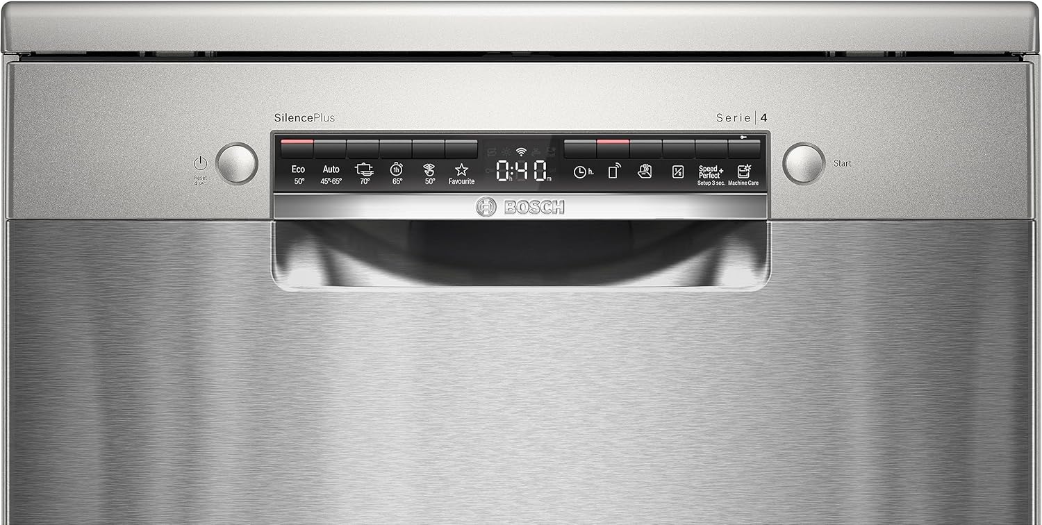 SMS4EMI01E - Série 4 - Lave-vaisselle Pose-libre - 60 cm - 14 couverts - Silence Plus 42 dB - Inox