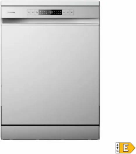 Hisense HS622E10X Lave-vaisselle, capacité 13 services, 60 cm, programme ECO, silencieux, 2, filtre autonettoyant, compteur numérique Inox 13 Servicios Essentiel + Rapide '30