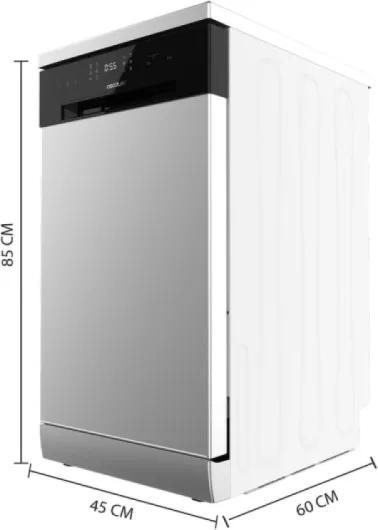 Lave-vaisselle Bolero Aguazero 4201 Inox E - 1850 W, 11 couverts, 6 programmes, Classe E, Dual Zone Wash, Départ Différé, AquaStop Électronique, Panneau Tactile, 45 cm de largeur 11 Services - 45cm White