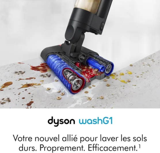 WashG1™ Nettoyeur de sols durs – Nettoyage Humide Puissant (Noir/Bleu)