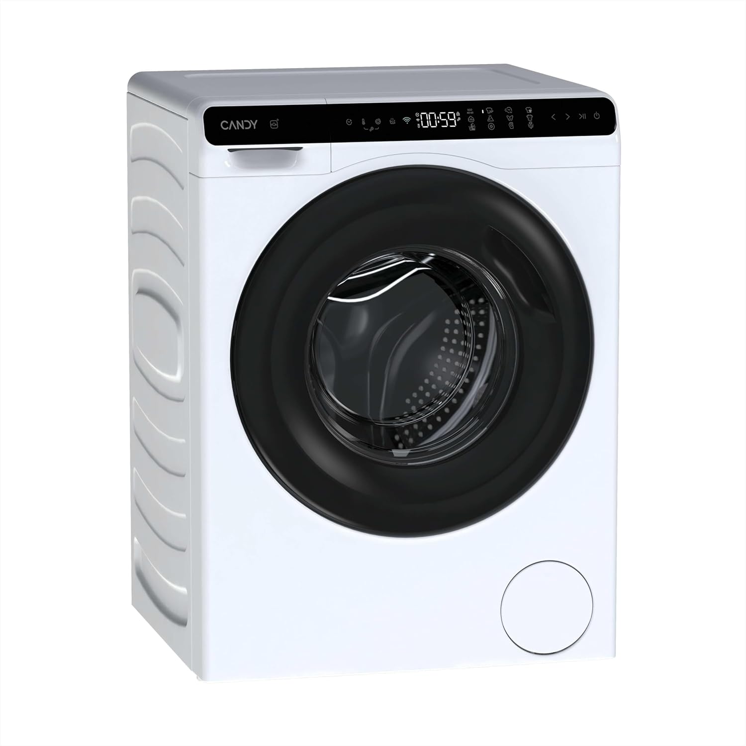 Lave-Linge Hublot - Machine à Laver 5kg/1200 trs/min - Classe Énergétique A - 12 Programmes - WiFi+Bluetooth, Ecran Digital, Pack Hygiène - Blanc - 70 x 51 x 42 cm - Modèle CW50-BP12307U1-S 5 Kg
