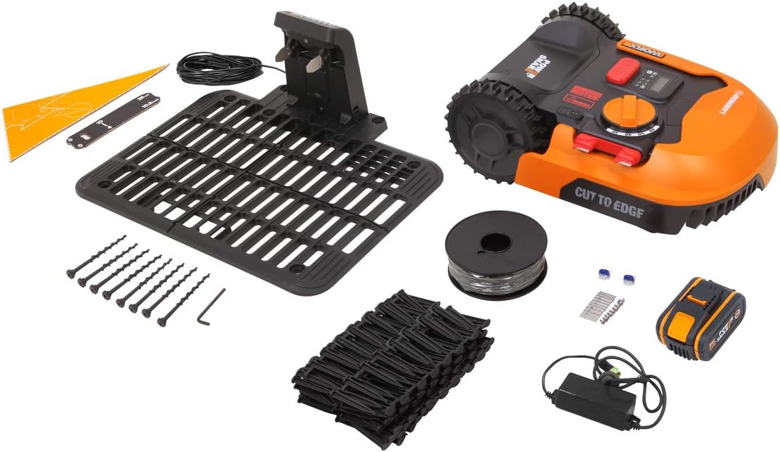 Landroid - 1500 m² - Robot Tondeuse Connecté - WR153E (Installation Facile, Configurable, Autonome, Contrôle à Distance Via APP, Tonte Intelligente,Tond sous la Pluie) Landroid 1500 m² (Wifi-Bluetooth)