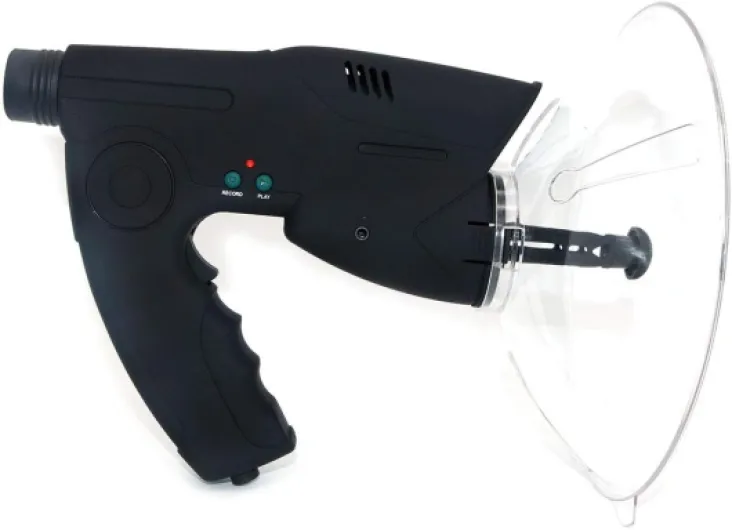 NUZAMAS Parabolic Dish Microphone directionnel, monoculaire X8 fois l'audition longue distance, télescope d'écoute d'oiseaux, marche dans la brousse, chasse, pêche, outils de camping