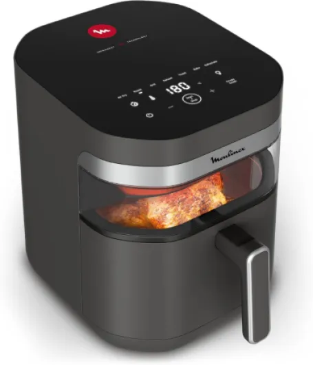 Easy Fry Infrared 7L, Air fryer, Technologie infrarouge Exclusive, Plus rapide, Plus homogène, Grande capacité, EZ832HF0, Gris Foncé