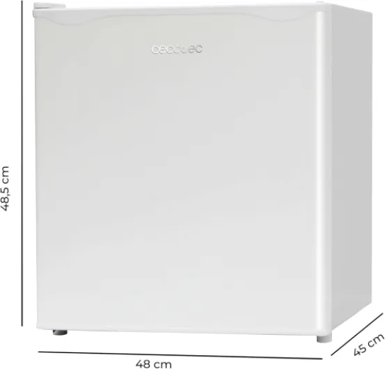 Mini Réfrigérateur GrandCooler 20000 L SilentCompress White E - Capacité 46L, porte personnalisable, classe énergétique E, compact 48x45x48,7 cm - Idéal pour petits espaces! 46 L Blanc
