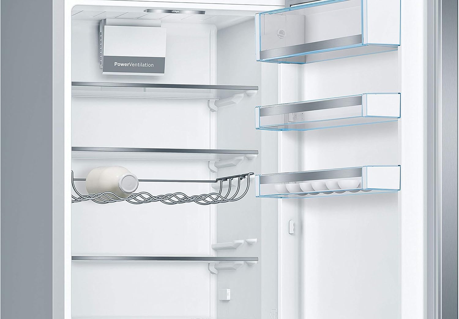 KGE398IBP - Série 6, Réfrigérateur combiné pose-libre, 201 x 60 cm, Inox anti trace de doigts Uni Série 6 Inox Anti Trace