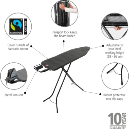 Test Brabantia Table à Repasser Taille B : la planche costaude qui simplifie un peu la corvée