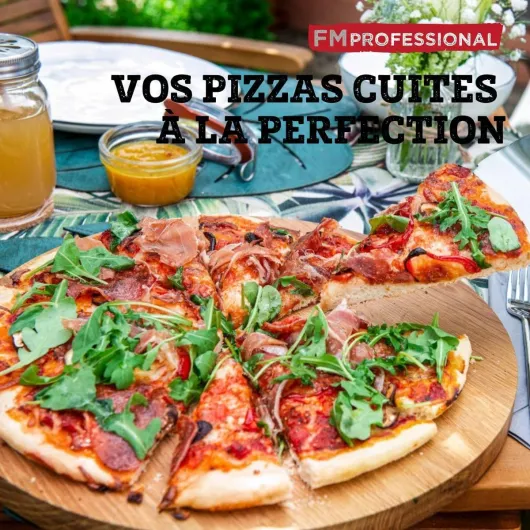 FM Professional Plaque Pizza Four Ronde en Aluminium - Grille de Cuisson Argentée 30 cm Gris 30 Cm