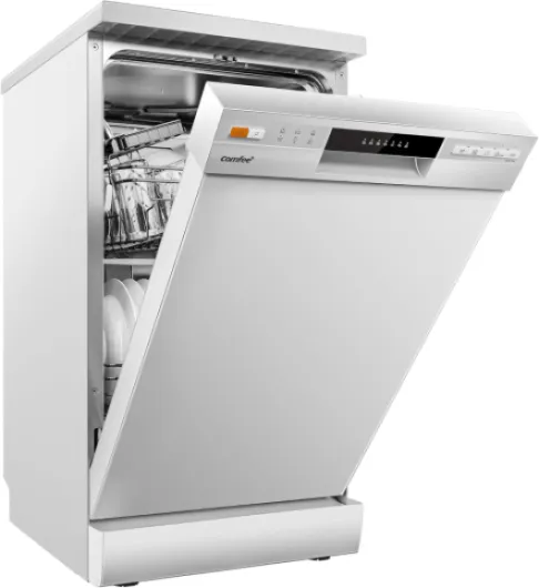 ' CDWEF1034BW Lave-vaisselle indépendant avec 10 couverts, démarrage différé, fonction demi-charge, paniers flexibles - Blanc