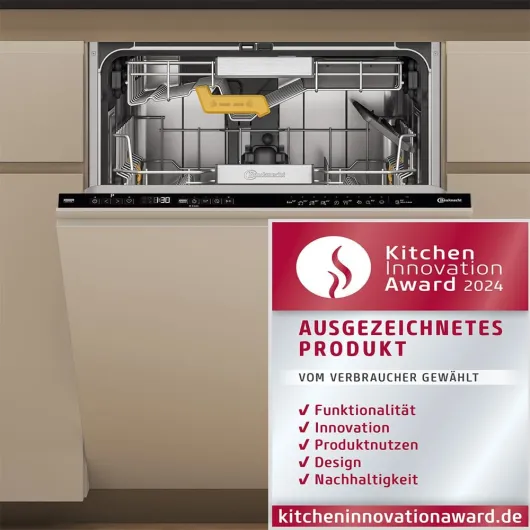 Bauknecht B8I HP42 LC lave-vaisselle entièrement intégré 60 cm 14 places PowerClean Pro Ouverture automatique de la porte MaxiSpace Dynamic Intelligence Silencieux 42 dB Noir