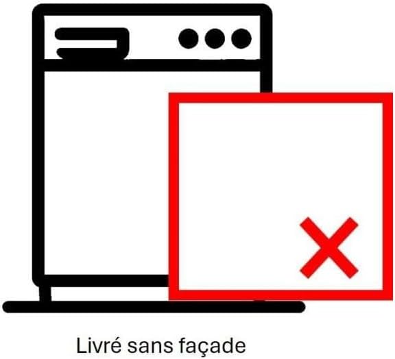 H7IHP40L Lave-vaisselle Intégrable 60 cm avec 15 Couverts - Zone Wash 3D, Active Dry - Interface Digitale - Niveau sonore 39 dB, Classe Énergétique C