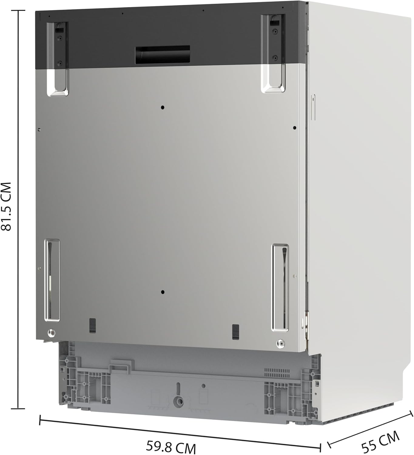 Cecotec Lave-vaisselle Encastrable 60cm Bolero Aguazero 6280 Full-BI - 16 Couverts, 12 Programmes, Classe D, Moteur Inverter Plus Duo, Panneau Touch, FloorView Light, Extra Hygiene, SuperDry,SilentWash