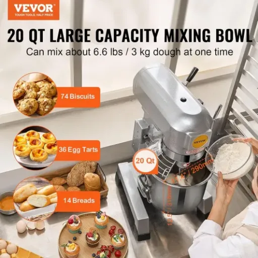 Test VEVOR Robot Pâtissier 18,7 L : le gros tank pour pâte à pizza et boulangerie
