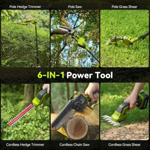 Test Supstable Kit de Jardin 6-en-1 : le combo mini tronçonneuse / taille‑haie qui fait (presque) tout dans le jardin