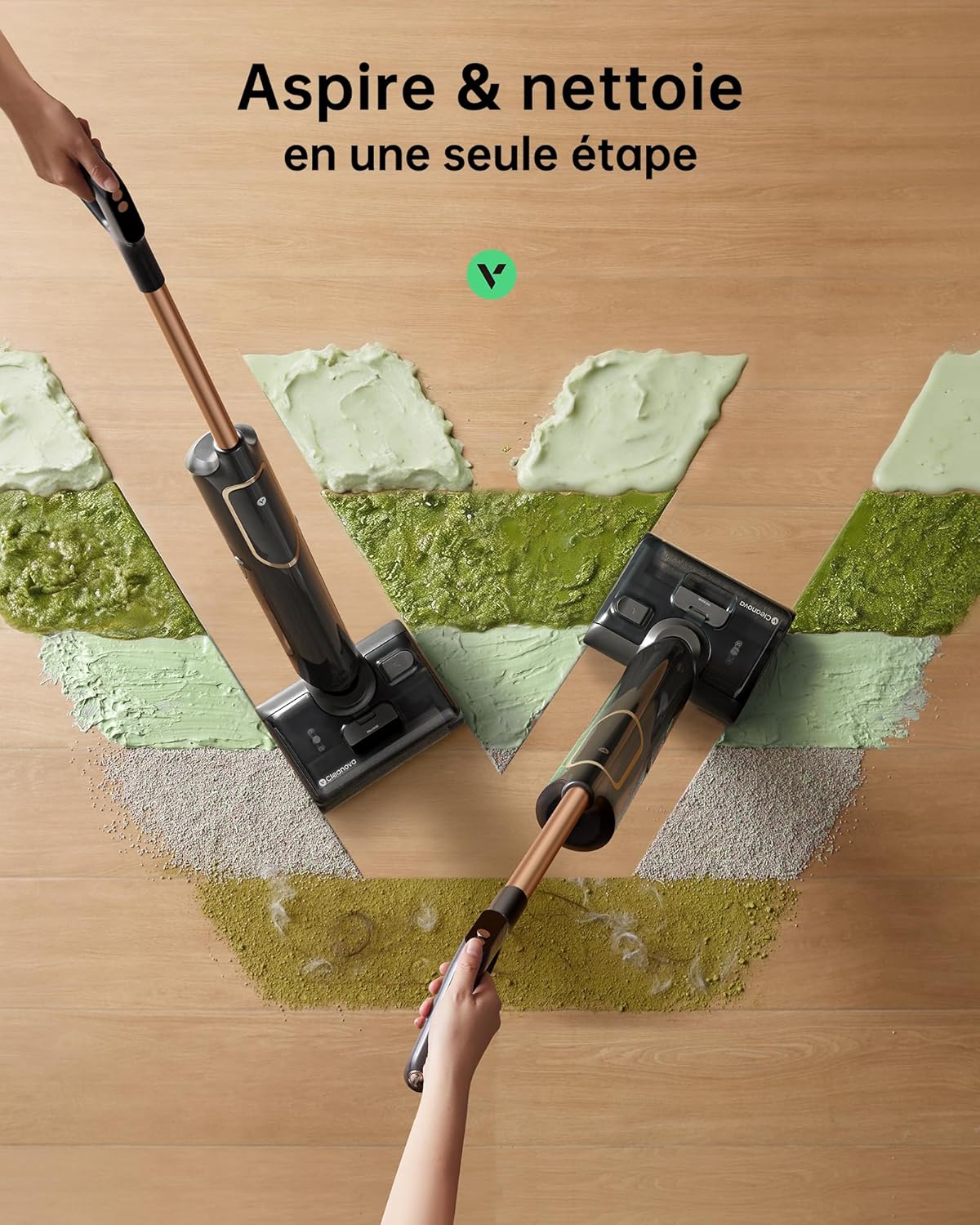 X7 Aspirateur Laveur sans Fil, 8000Pa Pliage 180°, 3 Modes et Auto-Nettoyage, Réservoir 800ml, Lavage Pression et Anti-Enchevêtrement pour Tapis et Poils, avec Liquide de Nettoyage