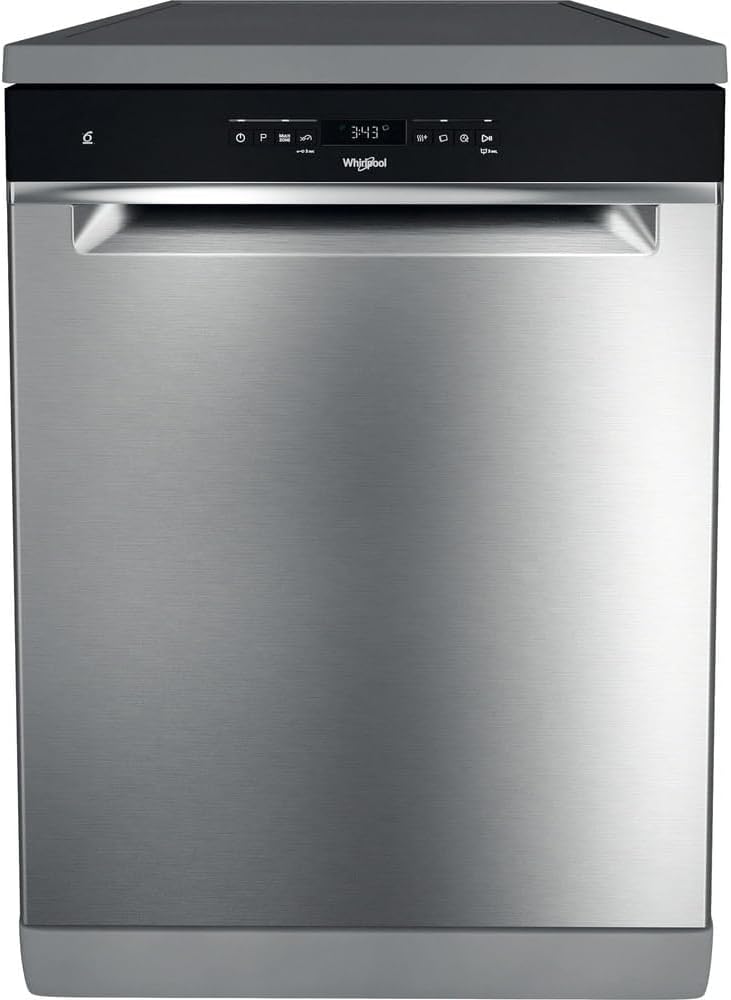 Whirlpool Lave-vaisselle, couleur inoxydable, grande capacité – WFO 3T141 X Classe C