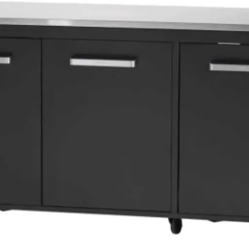 Test cozze Table d'extérieur 3 portes : la base solide pour une vraie petite cuisine dehors