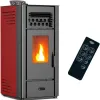 Test Poêle à granulés air Anita 10 kW Bordeaux Sannover Rouge : du chauffage correct sans se ruiner