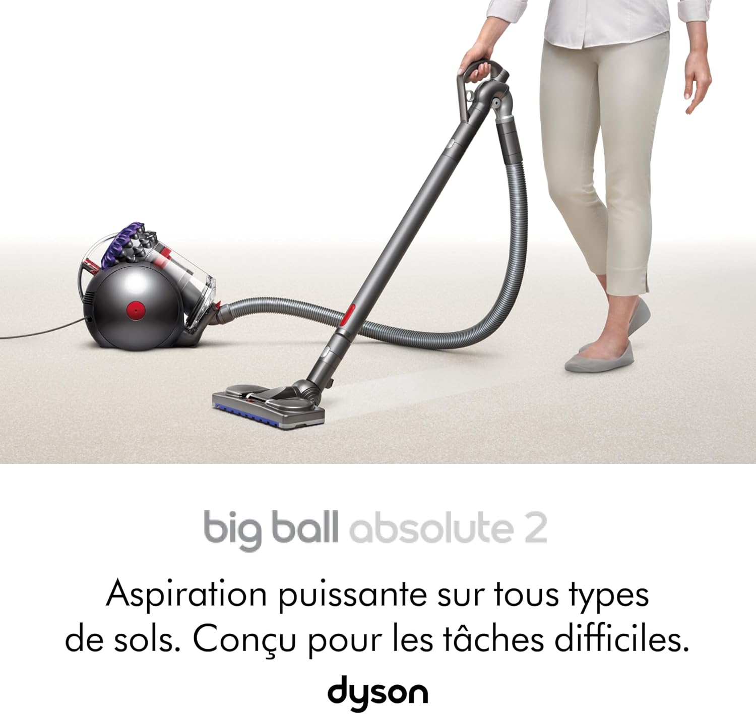 Big Ball™ Aspirateur traîneau Absolute 2 – 19 Cyclones compacts pour Une Capture maximale de saleté, pour Tous Les sols