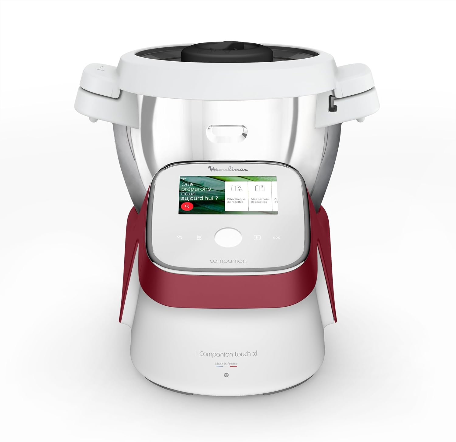 , I-Companion Touch, Robot cuiseur, 17 fonctions, Connecté, Recettes sur l’écran, Capacité XL 10 personnes, Gris, Fabriqué en France, HF934510 Unique