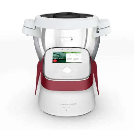 , I-Companion Touch, Robot cuiseur, 17 fonctions, Connecté, Recettes sur l’écran, Capacité XL 10 personnes, Gris, Fabriqué en France, HF934510 Unique