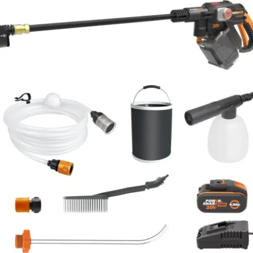 Test WORX Nitro Hydroshot WG633E.1 : le nettoyeur haute pression nomade qui dépanne bien autour de la maison