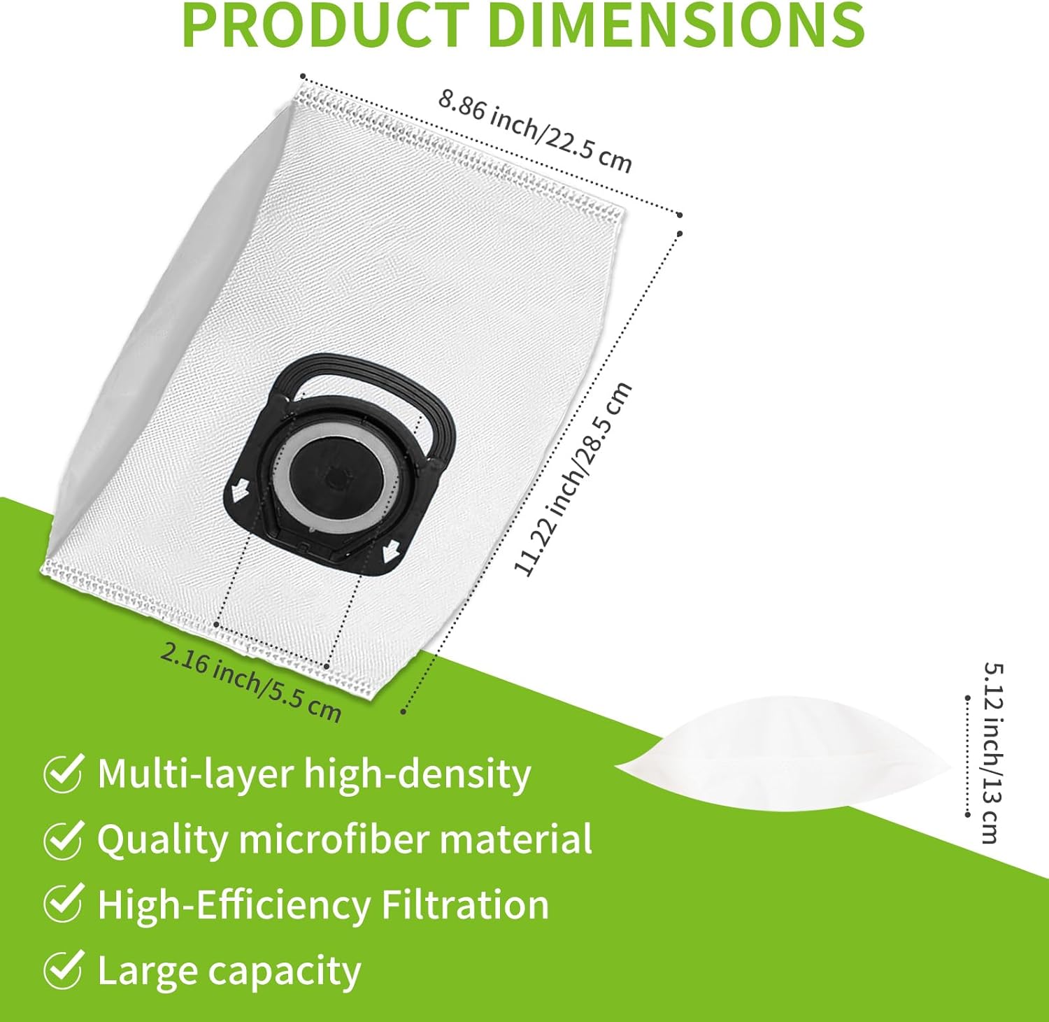 15 Sacs Hygiène+ ZR200520 ZR200720 ZR200920 Compatibles avec Rowenta Silence Force Tefal Moulinex Green Force Power XXL X-Term Power Compact Power RO3969EA RO3143EA RO7473EA