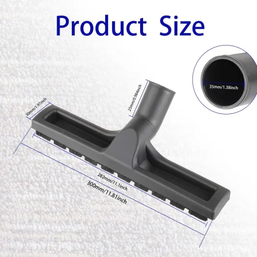 Brosse universelle de 35 mm pour aspirateur, compatible avec Kärcher, Bosch, Samsung, Metabo, Medion, Philips, Miele, Panasonic, pièces de rechange pour aspirateur, brosse pour sols durs