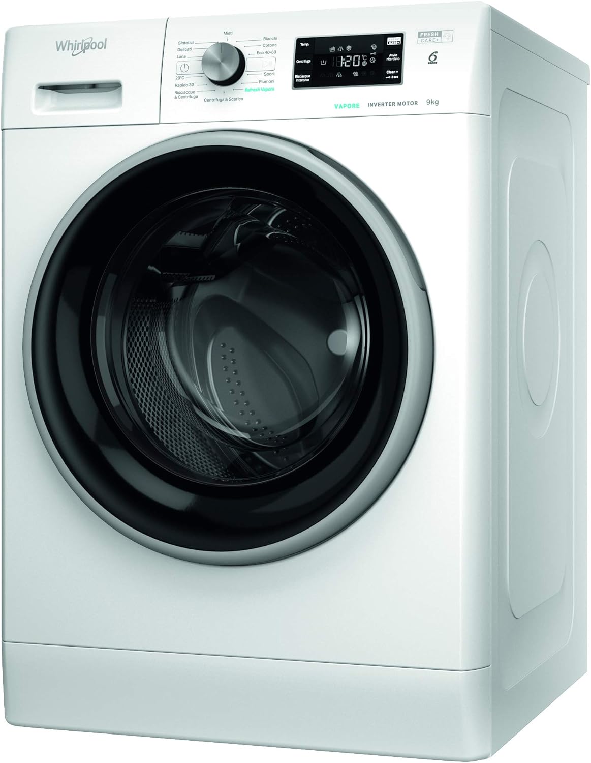 Whirlpool Machine à laver FFB 948 EX BSV IT, 9 kg, installation gratuite, chargement frontal, centrifugeuse 1400 tours par minute, largeur 59,5 cm, profondeur 62,7 cm, hauteur 85 cm, classe