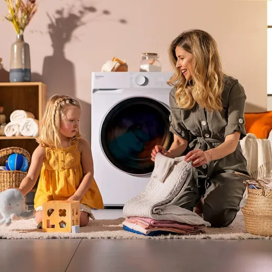 Laveuse Sécheuse 10 Kg + 7 Kg De Séchage Front Load Bolero Wash&Dry 10700 Inverter, 1500 Tr/Min, 1900 W, Moteur Inverter Plus, 15 Programmes, Hygienepro, Delaystart 10 kg + 7 kg Orchidée Blanche