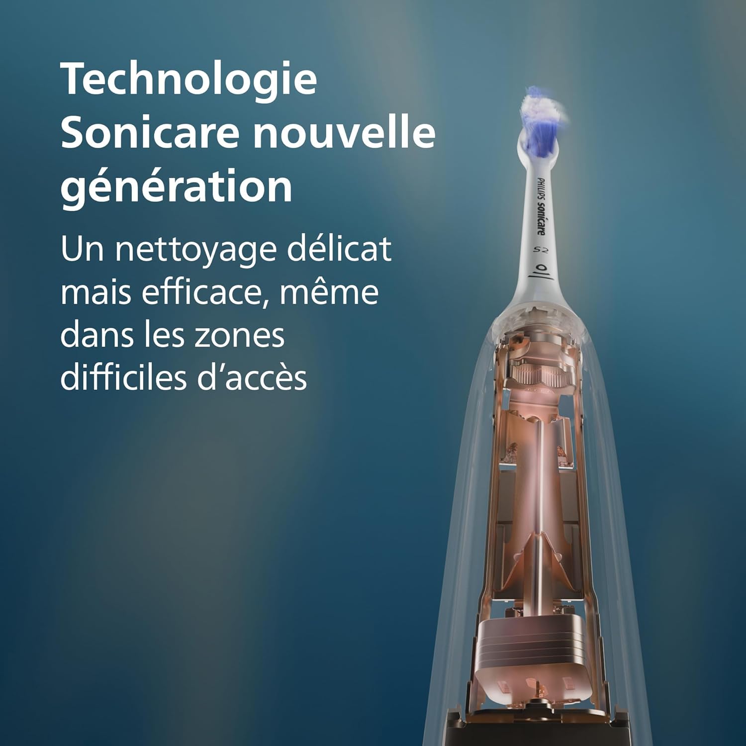 Sonicare 7100 - Brosse à dents électrique sonique avec application, 4 modes de brossage et 3 niveaux d'intensité, Alerte de pression, EasyStart, SmarTimer et BrushPacer, Pack de 2, HX7429/03 [Nouveau], Sonicare 7100, Noir/Noir