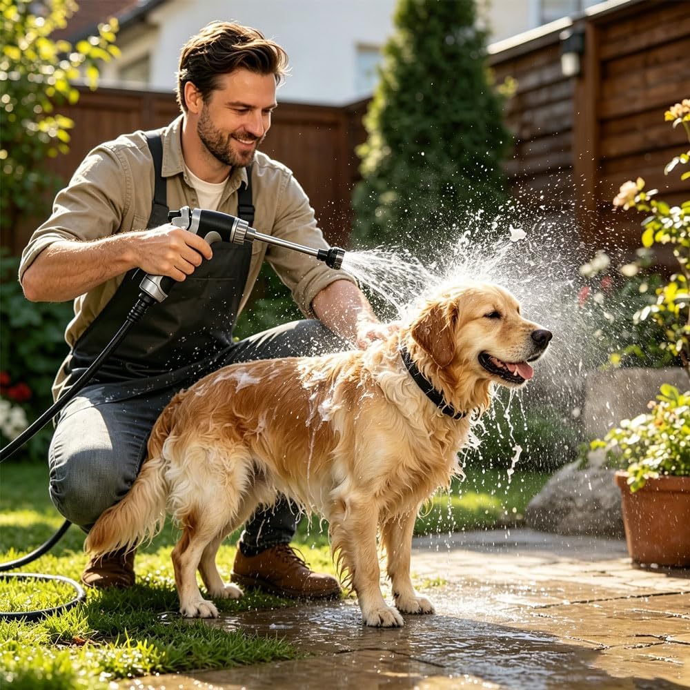Aquoxis Nettoyeur Haute Pression, Pressure Washer Rotatif à 360°, Buse Rotative À 3 Modes De Pulvérisation Hautes Pression pour Allées, Revêtements De Sol, Garages Et Clôtures