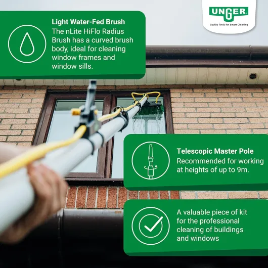 Hydropower Ultra Kit de Nettoyage pour façades et fenêtres avec Eau nettoyante sans Produits Chimiques, Surface sans Traces, DIUK1 1 unité (Lot de 1)