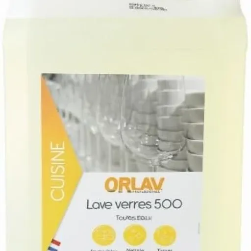 Test Liquide Lave-Verre ORLAV E500 : le bidon pro qui fait le job sans chichis