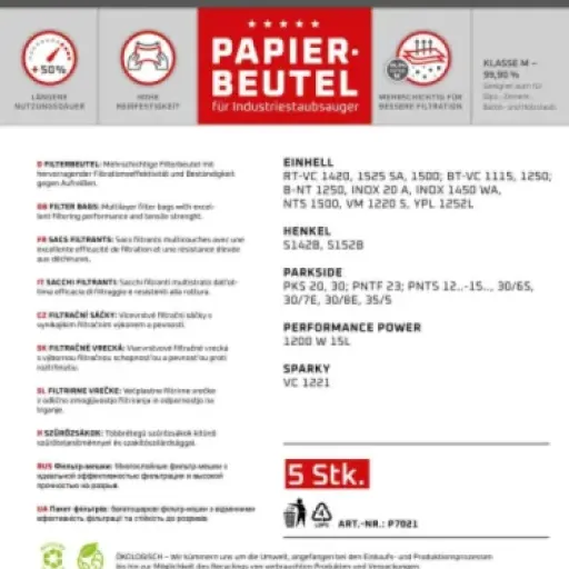 Test Fedbagz sacs Parkside PNTS 1250/1300 : des sacs qui font le job sans ruiner le budget