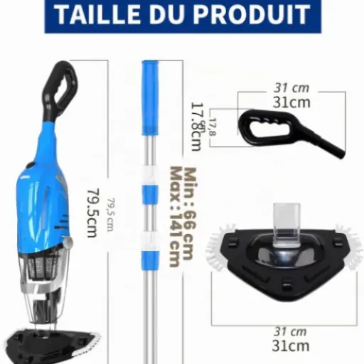 Test PoolyPoly 1818-BL : l’aspirateur de piscine sans fil qui fait (presque) oublier l’épuisette