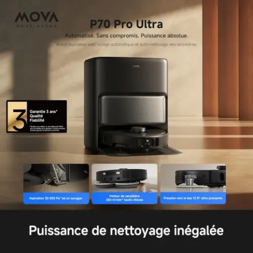 Test Mova P70 Pro Ultra : le robot qui gère (presque) tout le ménage à ta place