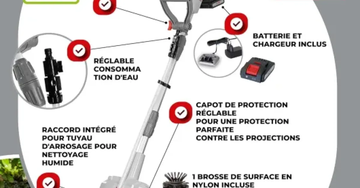Test Ikra Vario Brush IATR 20 : le nettoyeur de terrasse qui évite le karcher (mais pas la sueur)