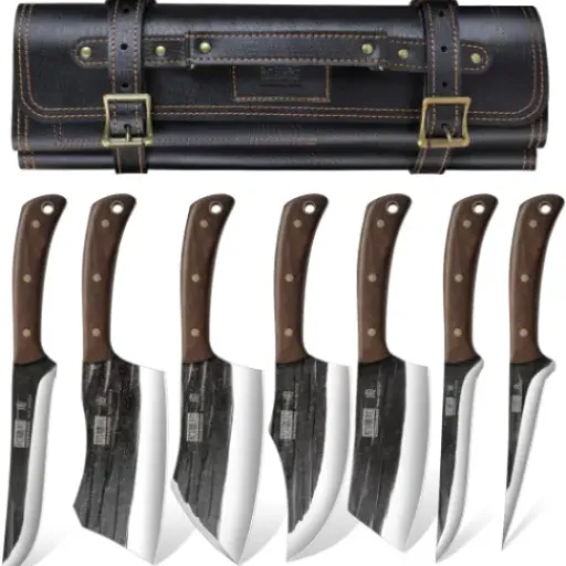 Test HOSHANHO Set de Couteau de Boucher : un kit costaud pour la viande et le BBQ, sans chichis
